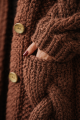 Women's Cozy Maternity Coat with Belly Cover – Everyday & Casual Wear