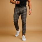 Checkered Lightweight Casual Pants for Men | Comfortable Everyday Wear | Multiple Sizes
