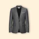 Men's Single-Button Lined Blazer – Office & Casual