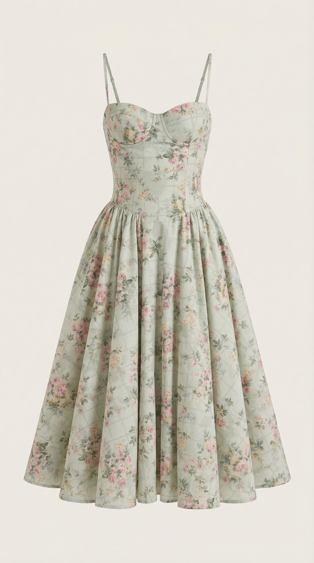 Corset Midi Dress in Elegant Fabric - Perfect for Formal Events and Special Occasions