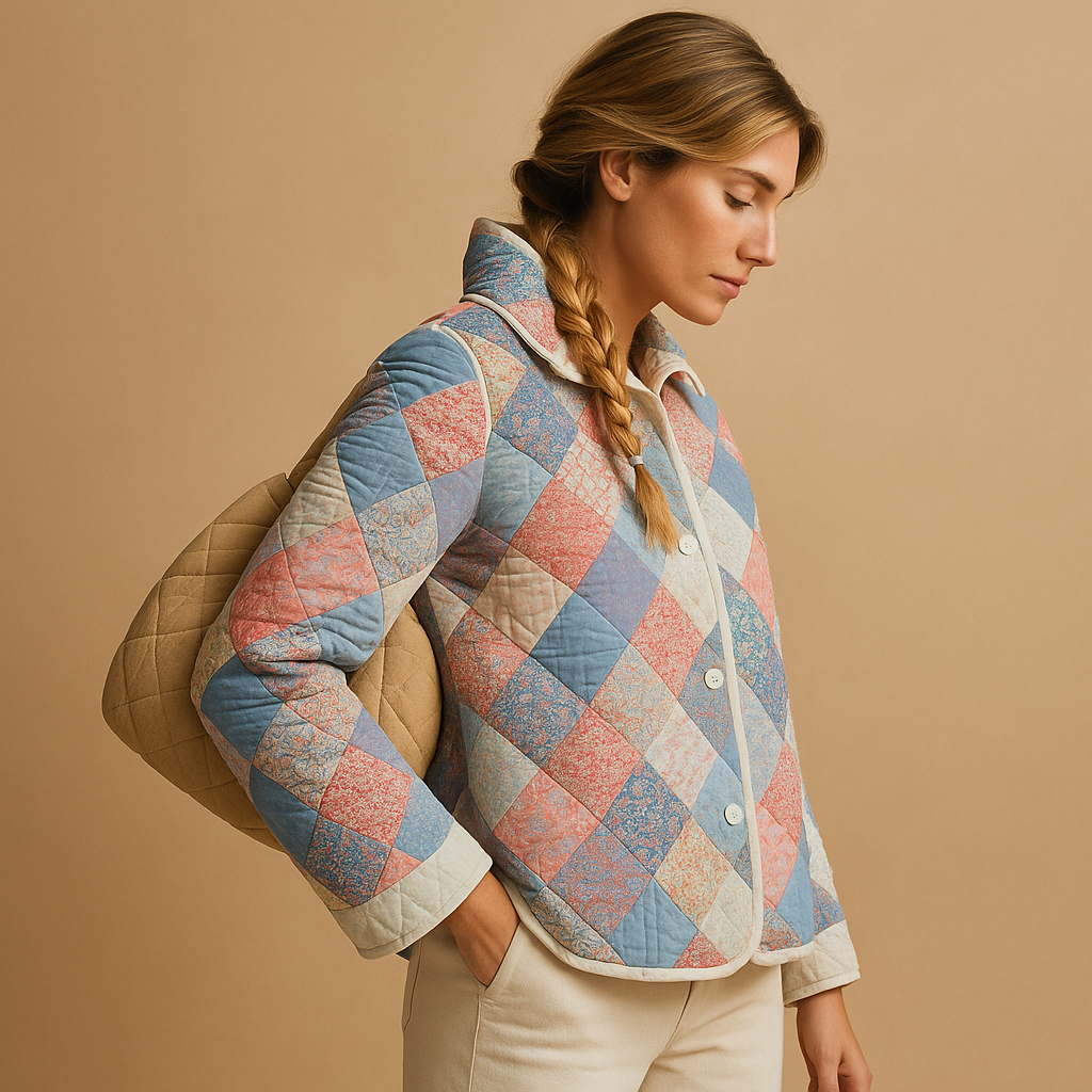 Cotton Printed Women's Coat | Casual Outerwear for Everyday Style | Lightweight Design for Versatile Wear
