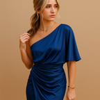 Minimalist Women's Dress in Lightweight Fabric | Versatile Day-to-Night Wear