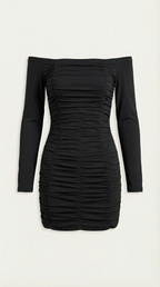 Figure-Hugging Mini Dress in Stretch Fabric - Elegant Evening Wear for Parties and Special Occasions