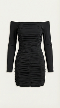 Figure-Hugging Mini Dress in Stretch Fabric - Elegant Evening Wear for Parties and Special Occasions
