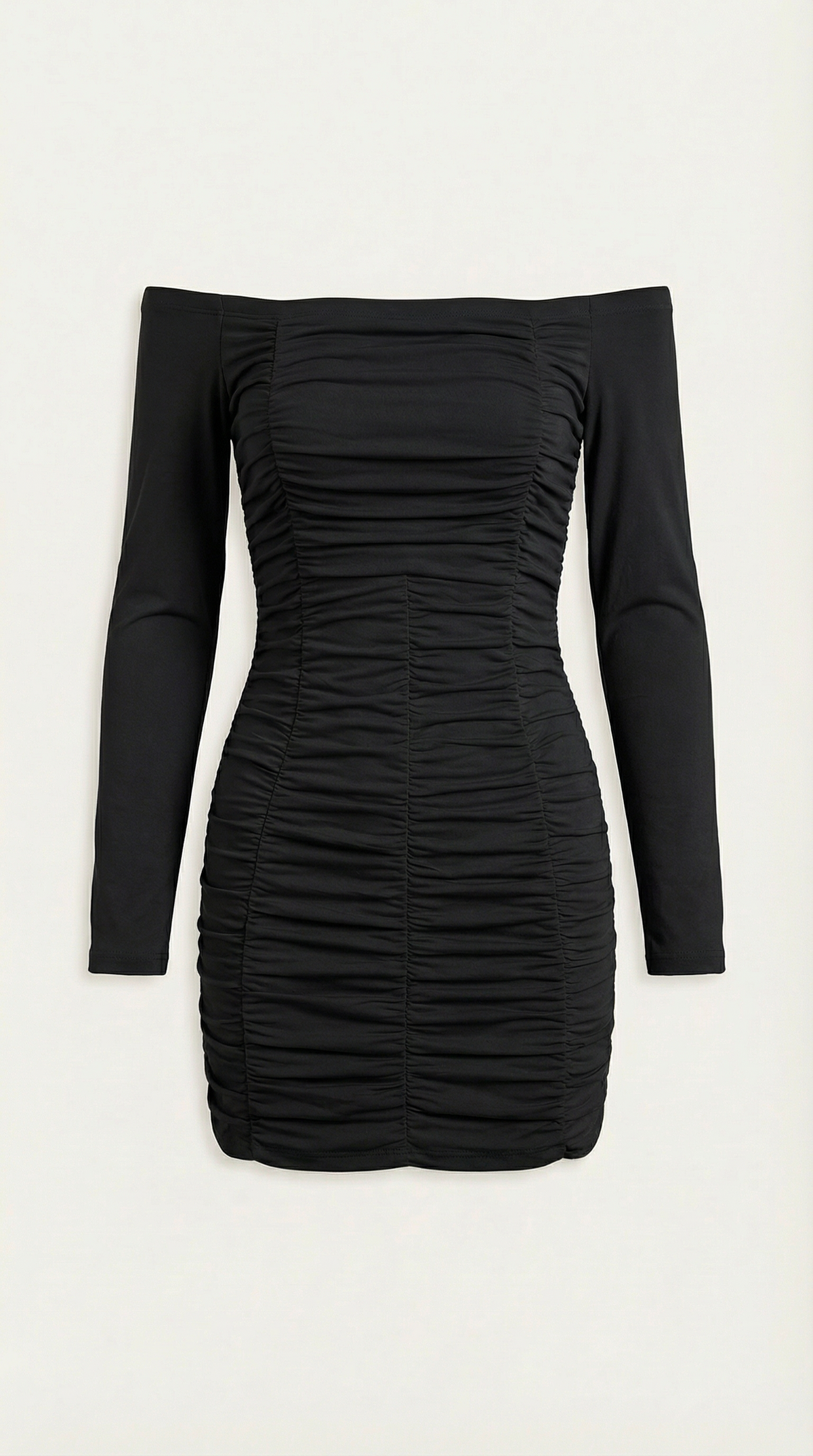 Figure-Hugging Mini Dress in Stretch Fabric - Elegant Evening Wear for Parties and Special Occasions