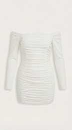 Figure-Hugging Mini Dress in Stretch Fabric - Elegant Evening Wear for Parties and Special Occasions