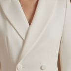 Fitted Midi Dress with Elegant Lapel Design for Women's Formal Wear