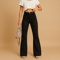 Flared Corduroy Pants for Women | Soft Fabric | Casual Everyday Wear | Comfortable Fit