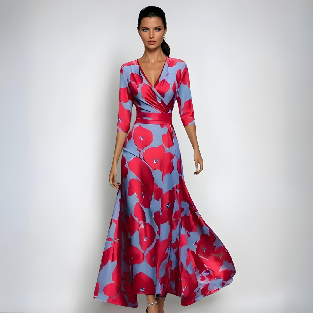 Floral Cotton Short Sleeve Dress for Women - Lightweight Casual Summer Outfit for Everyday Wear