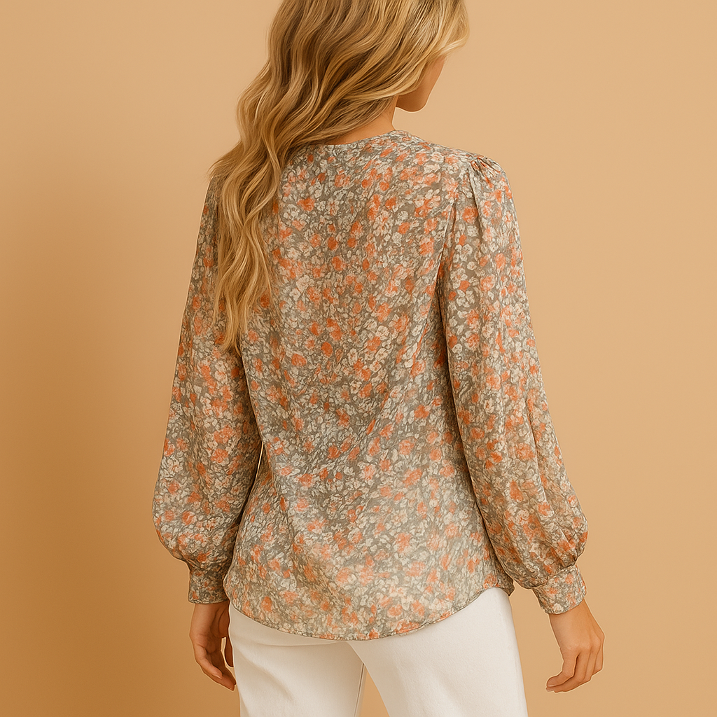 Floral Cotton Summer Blouse for Women | Lightweight Casual Top for Everyday Wear