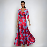 Floral Cotton Short Sleeve Dress - Casual Summer Outfit for Women