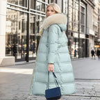 Women's Fur-Hooded Winter Parka – Loose Fit Outdoor Coat