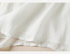Garden Embroidery Midi Dress in Cotton for Casual Spring Outings