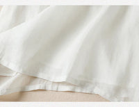 Garden Embroidery Midi Dress in Cotton for Casual Spring Outings