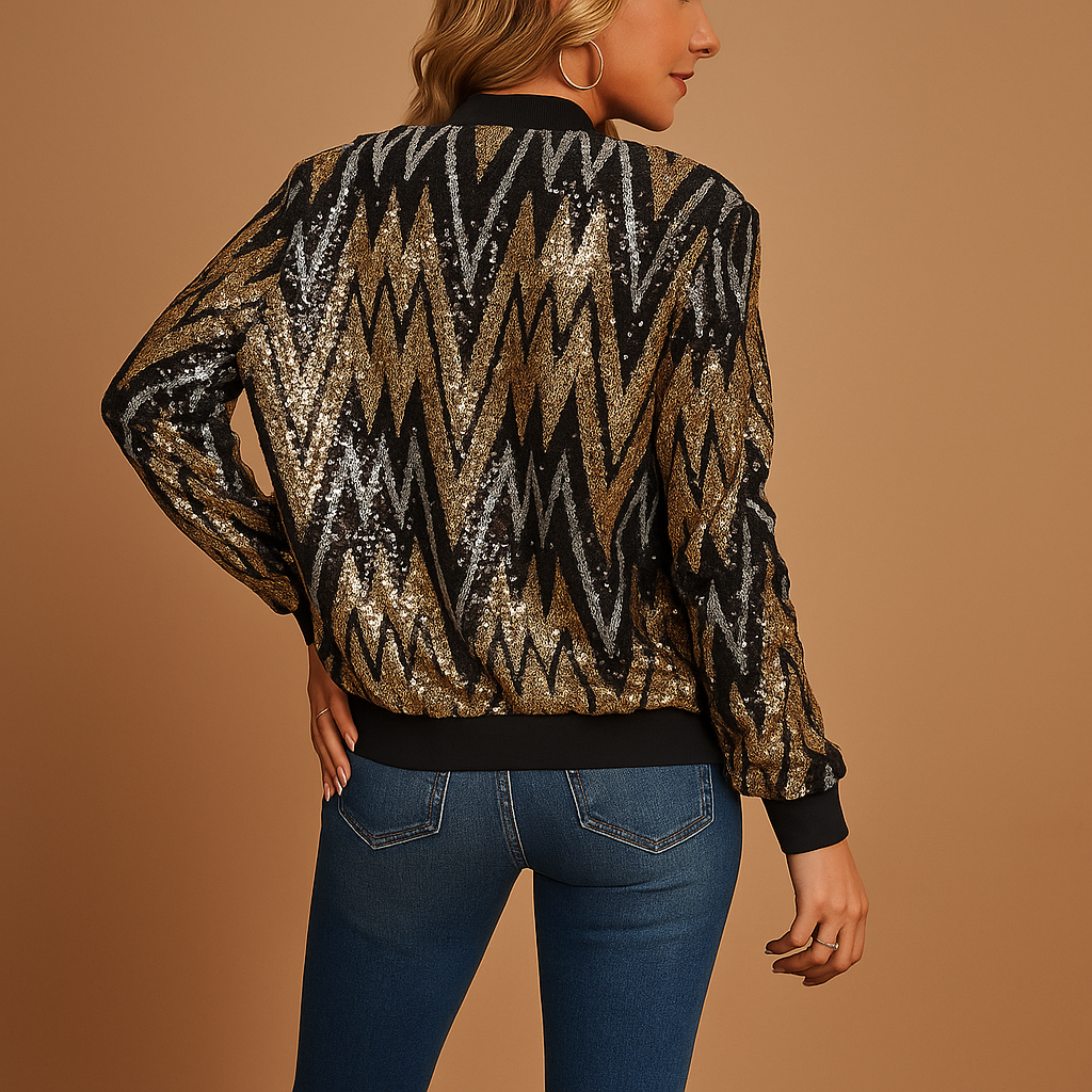 Gold Women's Statement Coat | Warm Fabric | Elegant Design | Stylish Outerwear for Cold Weather