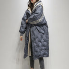 Women's Hooded Plush Puffer Jacket