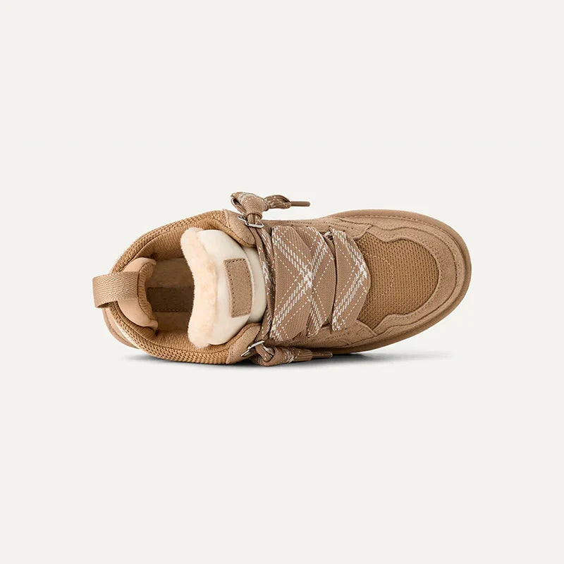 Women's Suede-Look Platform Winter Trainers