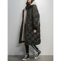 Women's Hooded Plush Puffer Jacket