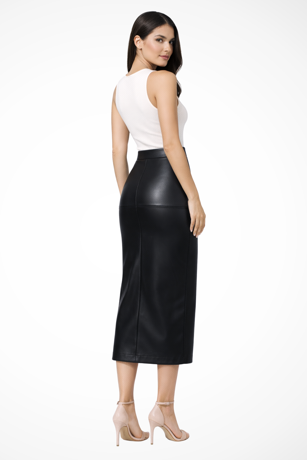 High Waist Midi Skirt for Women | Elegant Design | Versatile Fashion Piece