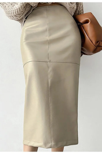 High Waist Midi Skirt for Women | Elegant Design | Versatile Fashion Piece