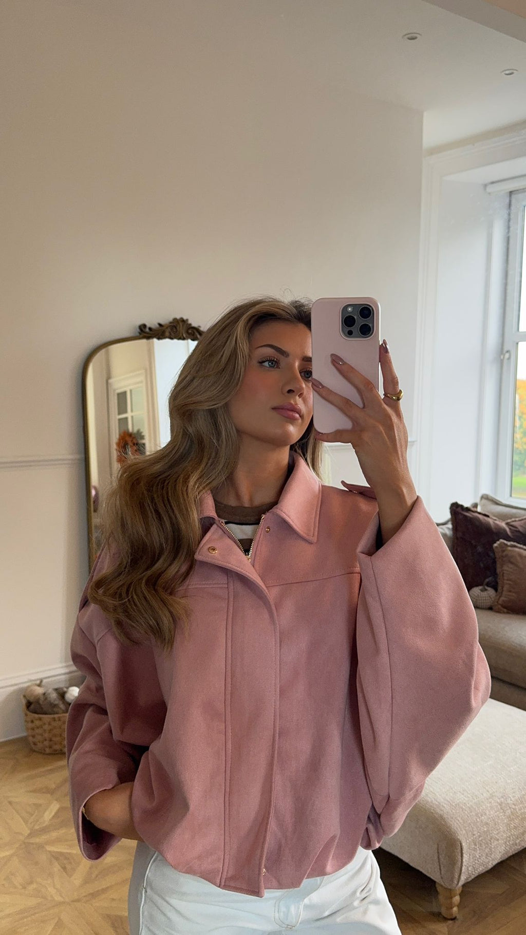 Oversized Pocket Jacket in Suede Style – Casual Wear, Everyday Outfits