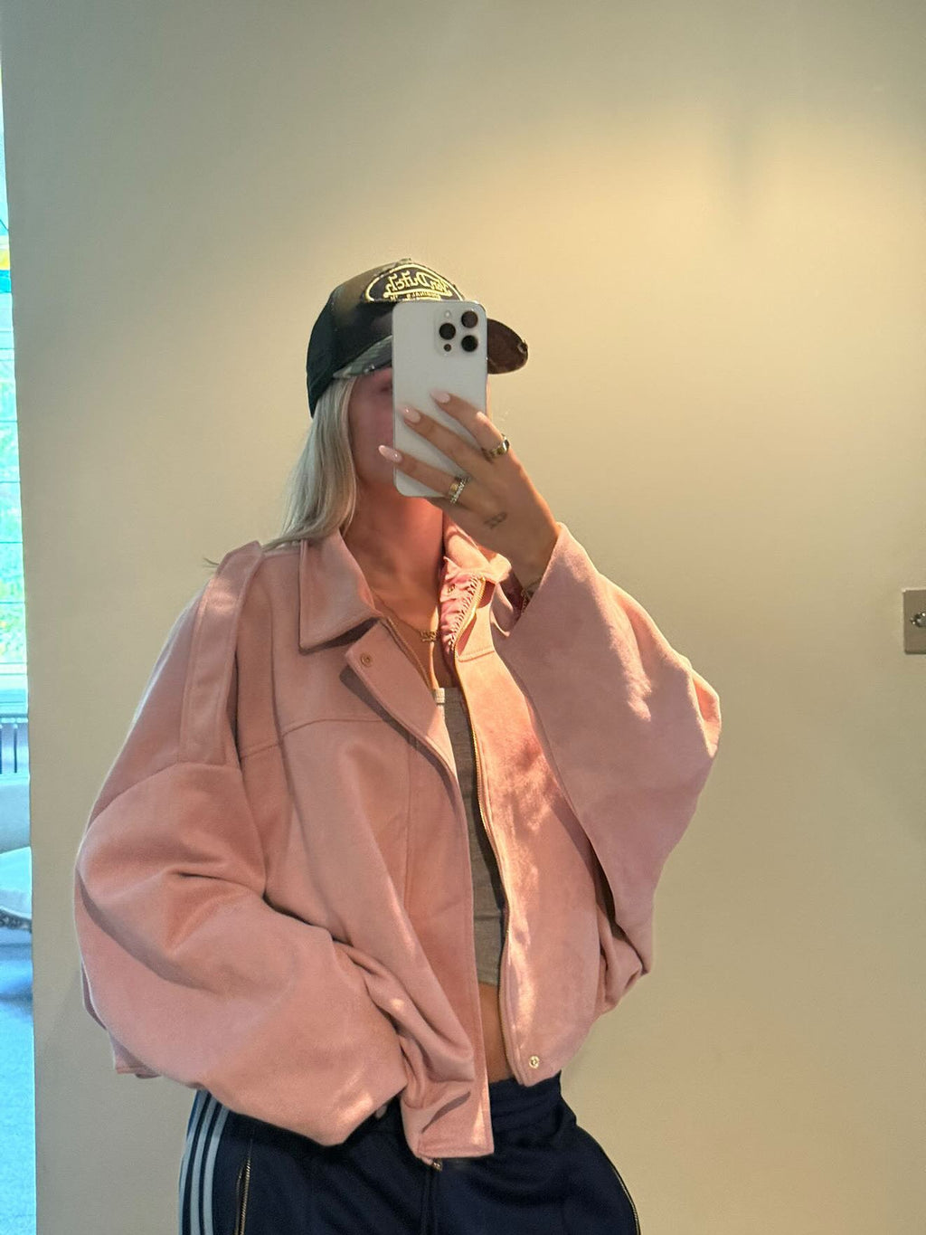 Oversized Pocket Jacket in Suede Style – Casual Wear, Everyday Outfits