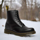 Unisex Lace-Up Boots with Padded Insole – Black