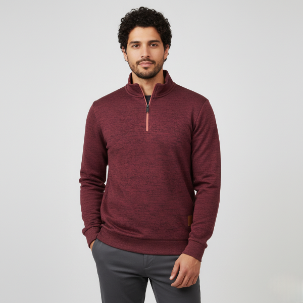 Insulated Fleece Jacket with Zip Neck - Breathable Layer for Hiking in Cool Weather