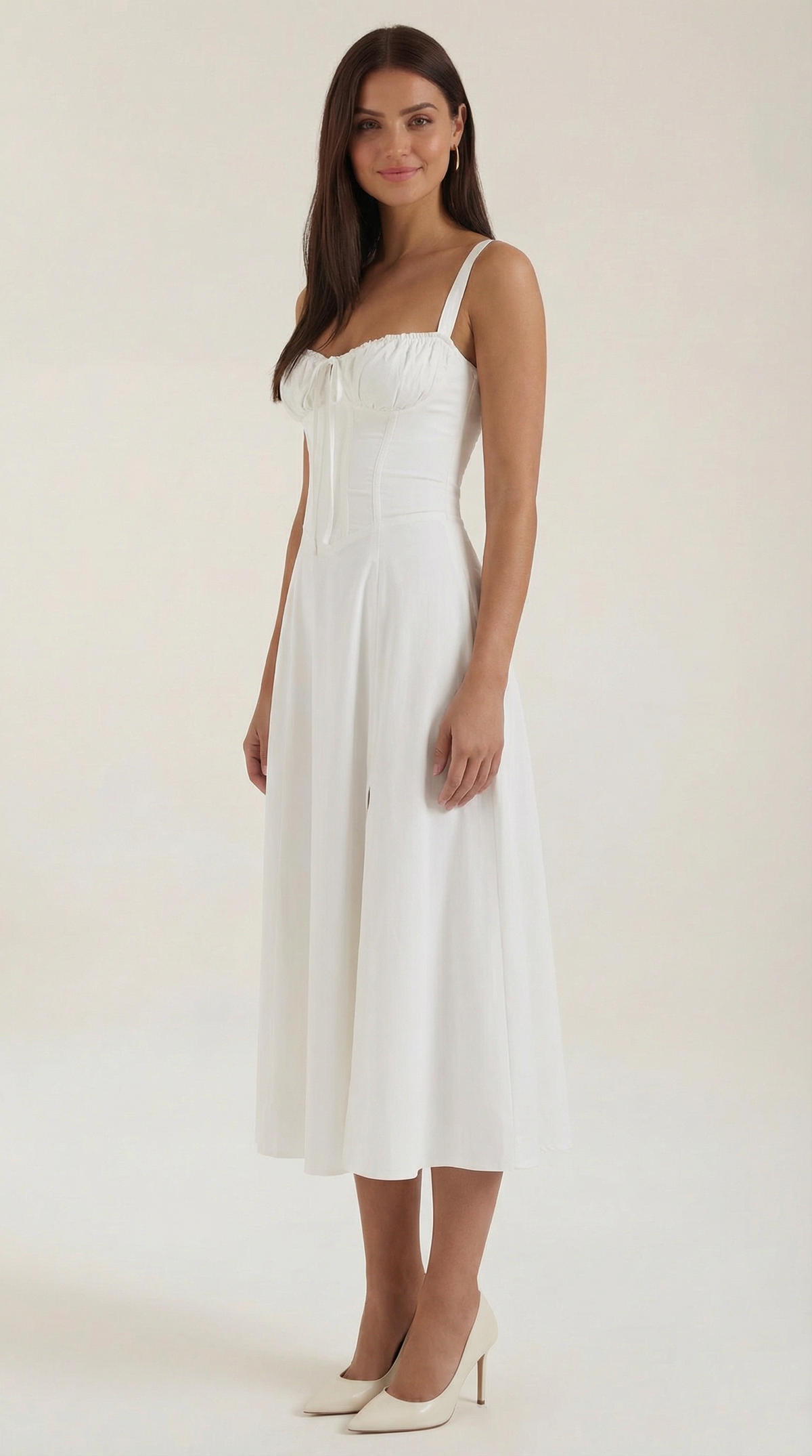 Jade Laced Midi Dress - Elegant Casual Wear for Women - Perfect for Parties and Events