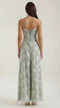 Lace Maxi Dress for Women - Elegant Floral Design - Perfect for Formal Events and Special Occasions