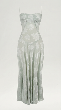 Lace Maxi Dress for Women - Elegant Floral Design - Perfect for Formal Events and Special Occasions