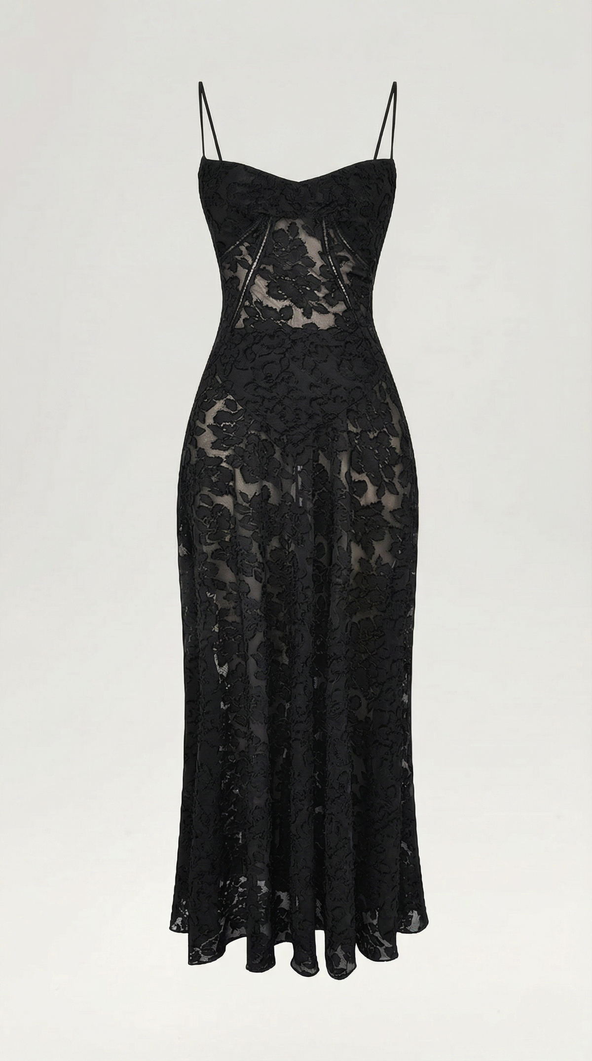 Lace Maxi Dress for Women - Elegant Floral Design - Perfect for Formal Events and Special Occasions