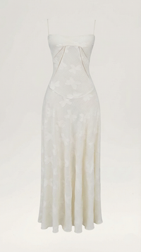Lace Maxi Dress for Women - Elegant Floral Design - Perfect for Formal Events and Special Occasions