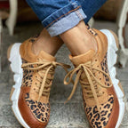 Leopard Print Casual Sneakers for Women - Stylish Everyday Footwear