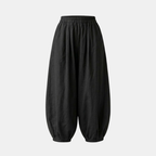 Linen Harem Pants for Women - Loose Fit Casual Trousers for Summer Wear