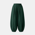 Linen Harem Pants for Women - Loose Fit Casual Trousers for Summer Wear