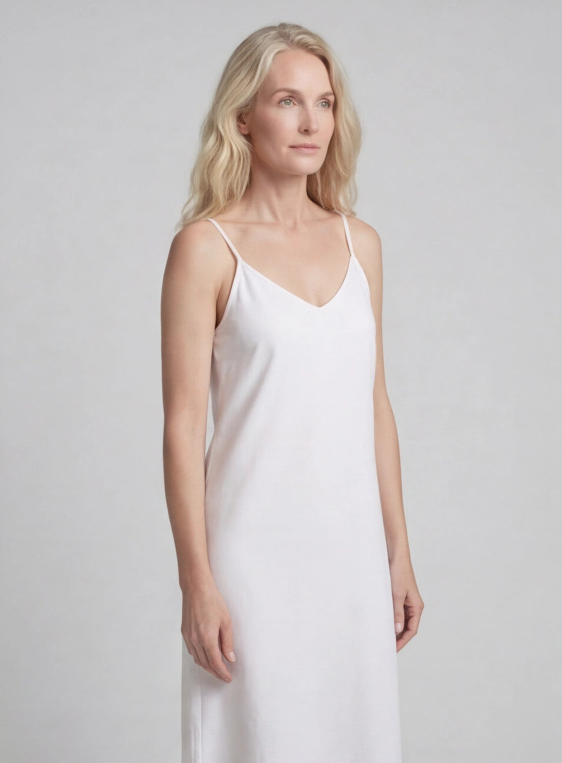 Linen Midi Slip Dress for Women - Summer Casual Wear, Lightweight and Comfortable