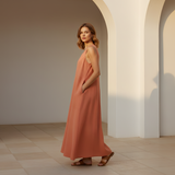 Linen Summer Dress for Women Relaxed Fit Casual Wear