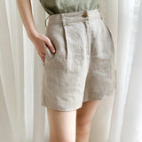 Linen Tailored Shorts for Men - Casual Summer Wear in Classic Fit