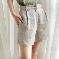 Linen Tailored Shorts for Men - Casual Summer Wear in Classic Fit
