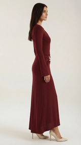 Long Sleeve Maxi Dress in Soft Fabric - Elegant Casual Wear for Women - Perfect for Parties and Everyday Outfits