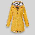 Women's Waterproof Lightweight Hooded Jacket – Outdoor & Travel – Yellow