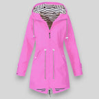 Women's Waterproof Lightweight Hooded Jacket – Outdoor & Travel – Pink