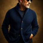Men's Ribbed Wool Cardigan
