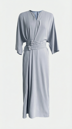 Maxi Dress with Waist Belt - Comfortable Cotton Blend - Casual Summer Wear - Available in Multiple Colors