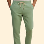 Men's Tapered Casual Trousers – Elastic Waist