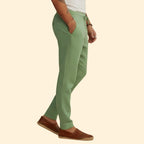 Men's Tapered Casual Trousers – Elastic Waist