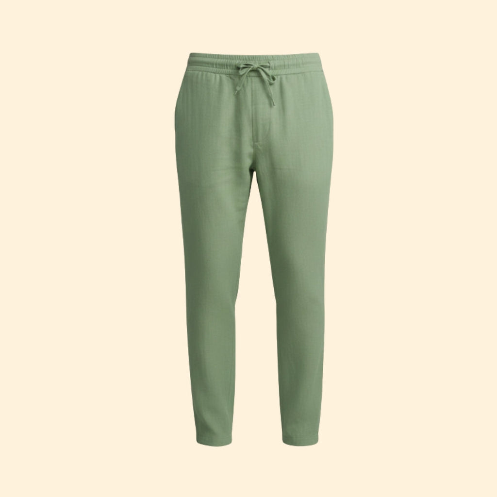 Men's Tapered Casual Trousers – Elastic Waist