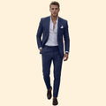 Men's Tailored Fit Two-Piece Suit – Dark Blue
