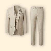 Men's Three-Piece Suit – Slim Trousers & Waistcoat